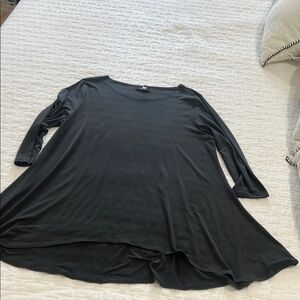 Very Dark Charcoal pullover tunic